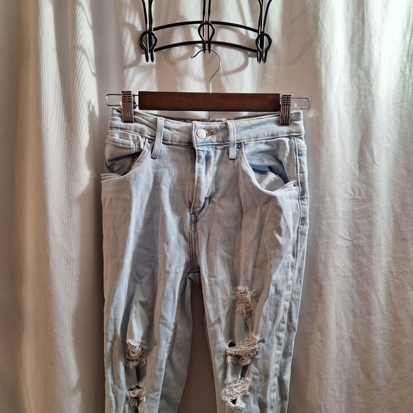 Levi strauss&co. Distressed jeans hi rise skinny jeans waist 25 - Picture 2 of 7